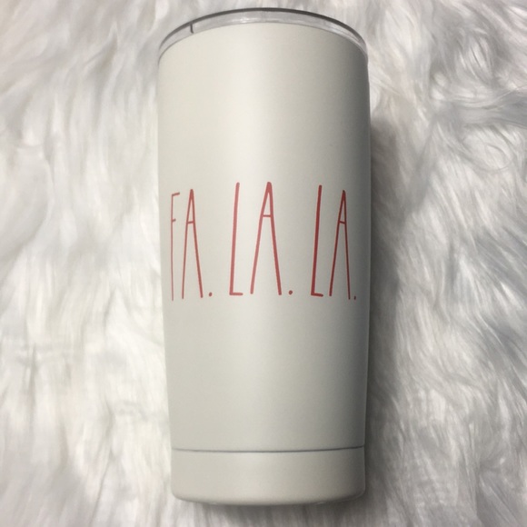Rae Dunn Christmas FaLaLa Insulated To Go Cup 17oz - Picture 1 of 6